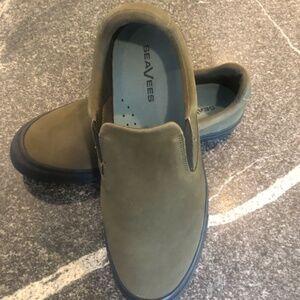 SeaVees Hawthorne Moss Leather Slip-On Loafers Men's Size 11.5